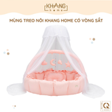Mùng Treo Nôi Kèm Đế Sắt Tiện Lợi Khang Home