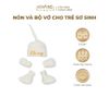 [GIFT] Nón Và Bộ Vớ Cho Trẻ Sơ Sinh Khang Home - Vải Waffle An Toàn Cho Da, Thấm Hút Và Giữ Nhiệt Tốt