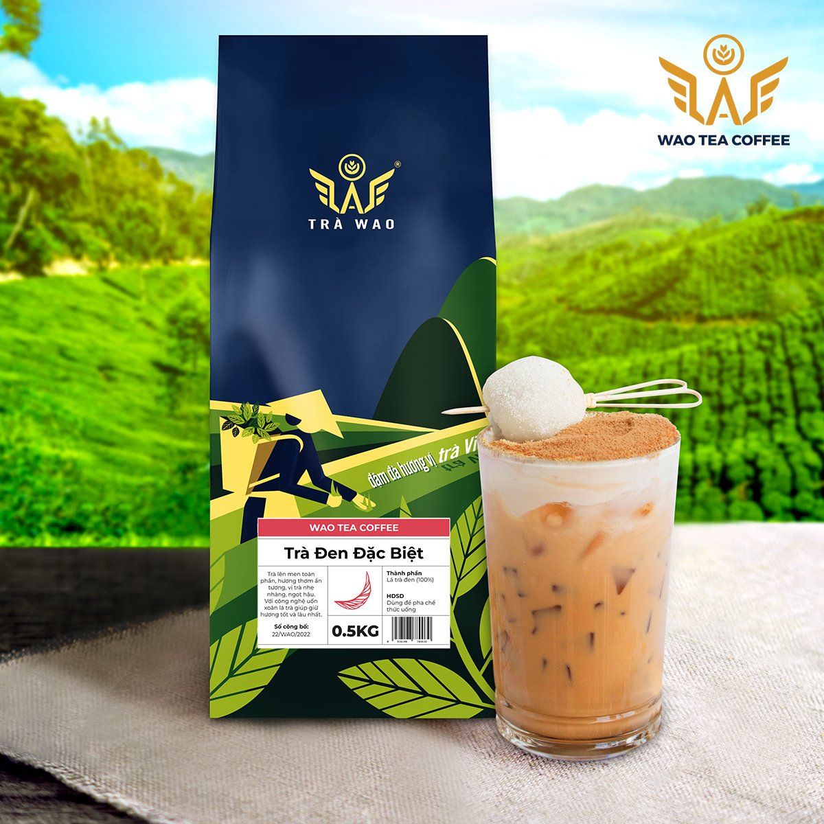 Trà Đen Đặc Biệt WAO (1kg)