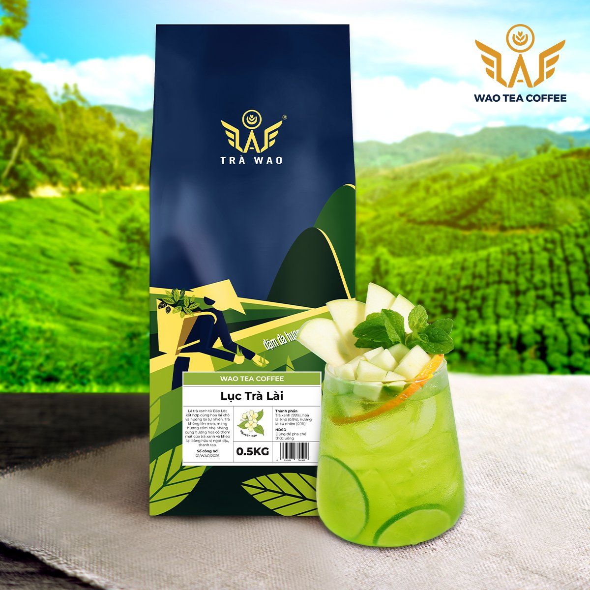 Lục Trà Lài Nguyên Bản WAO (1kg)