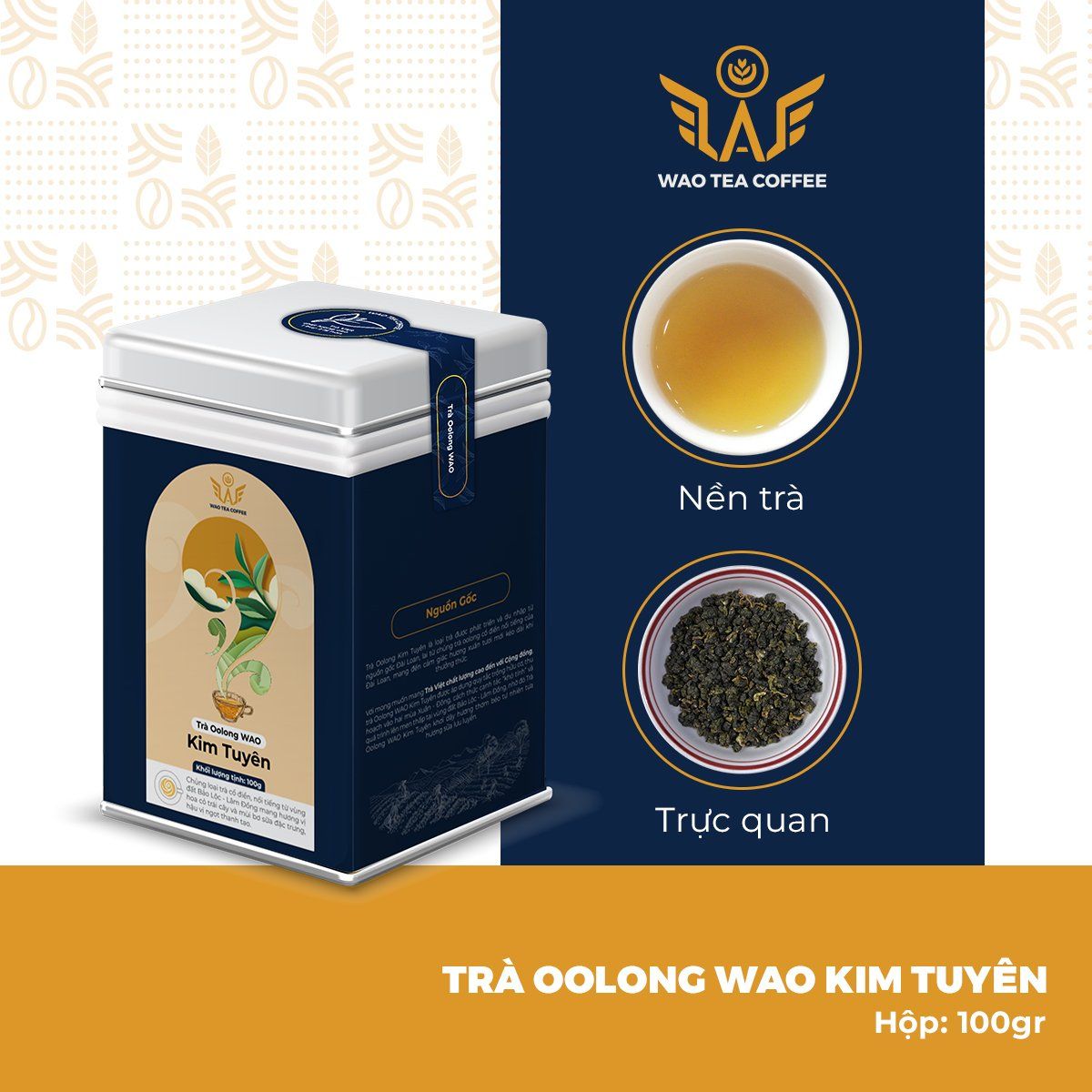 Trà Oolong Kim Tuyên WAO (100gr)