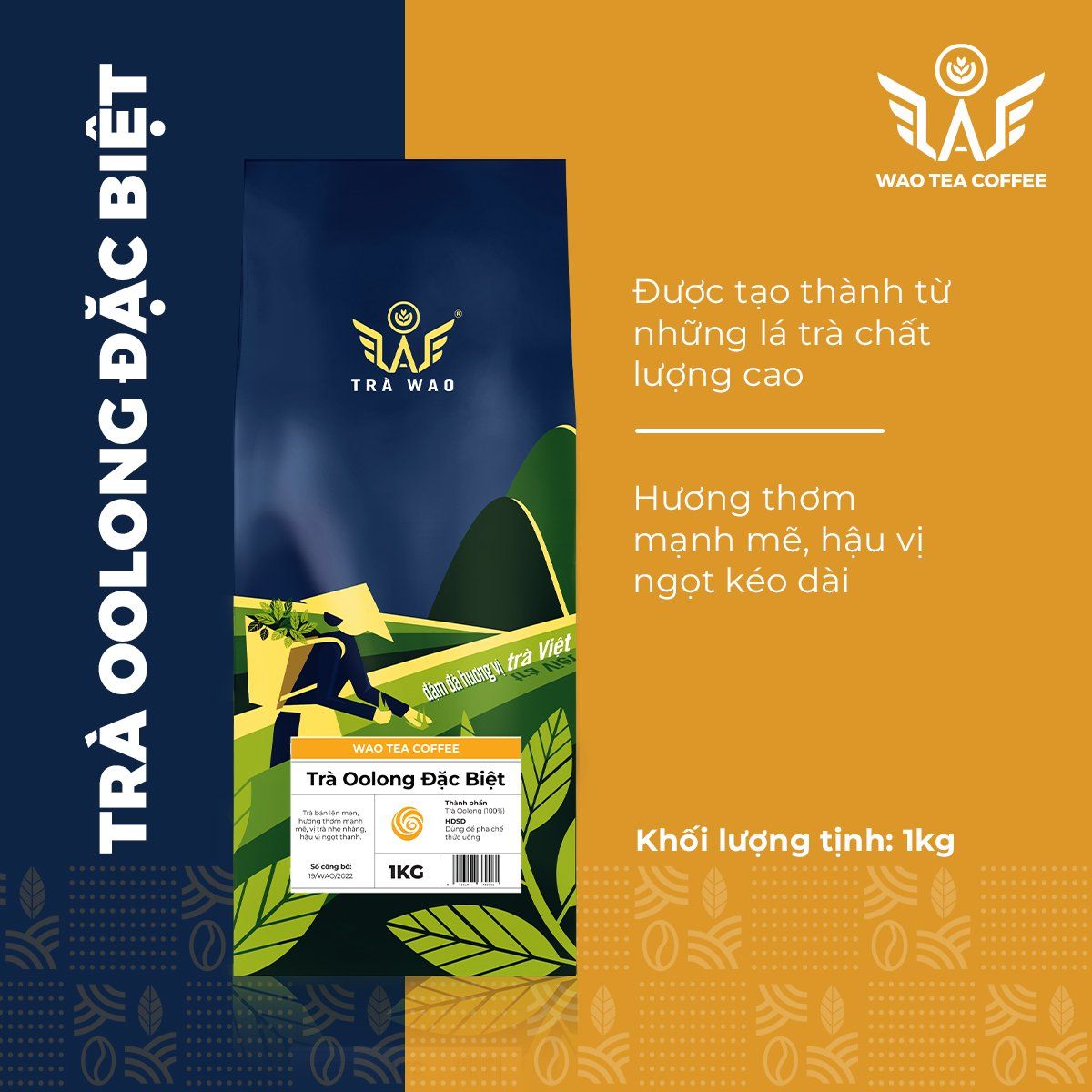 Trà Oolong Đặc Biệt WAO (1kg)