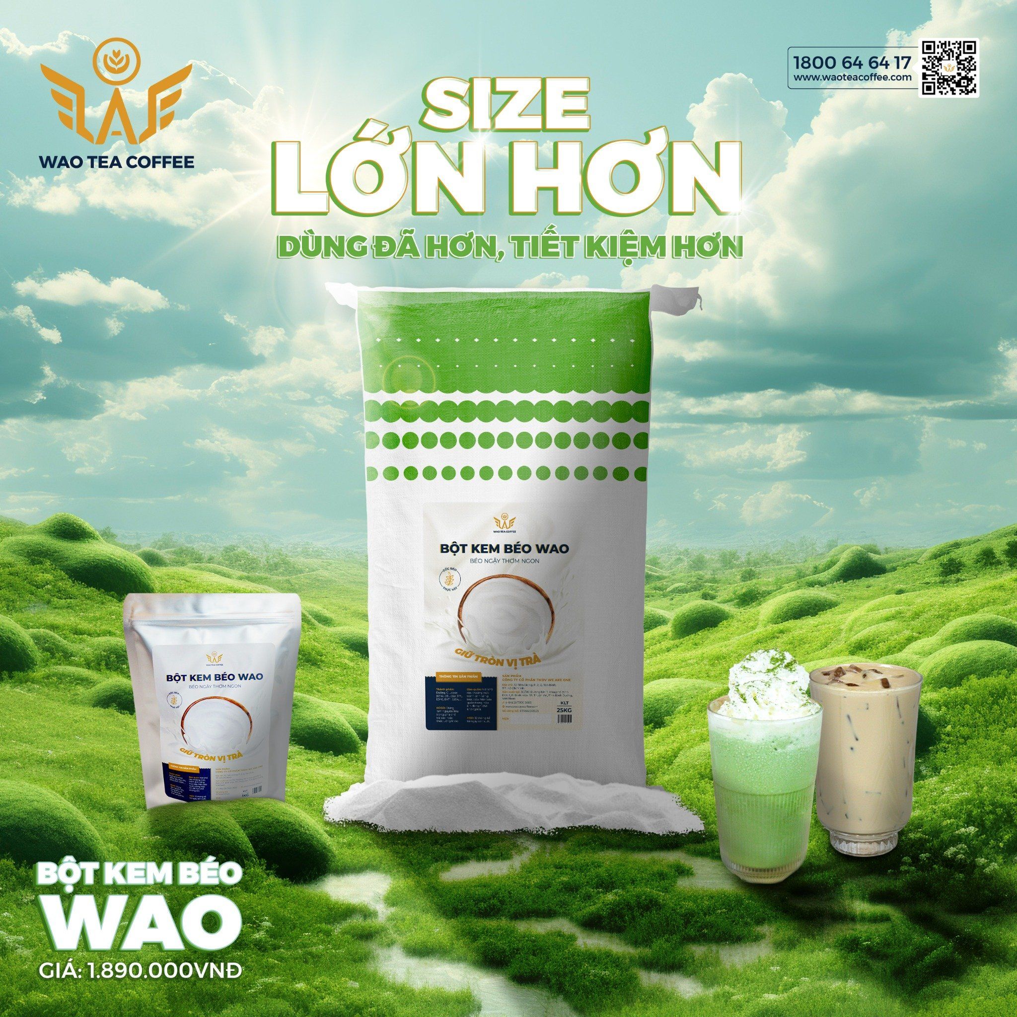 Bột Kem Béo WAO (25kg)