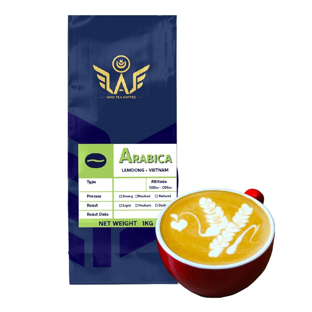  Cà Phê hạt Arabica WAO (1kg) 