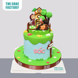  Bánh fondant sinh nhật cho bé theo nhân vật hoạt hình Masha and the Bear 