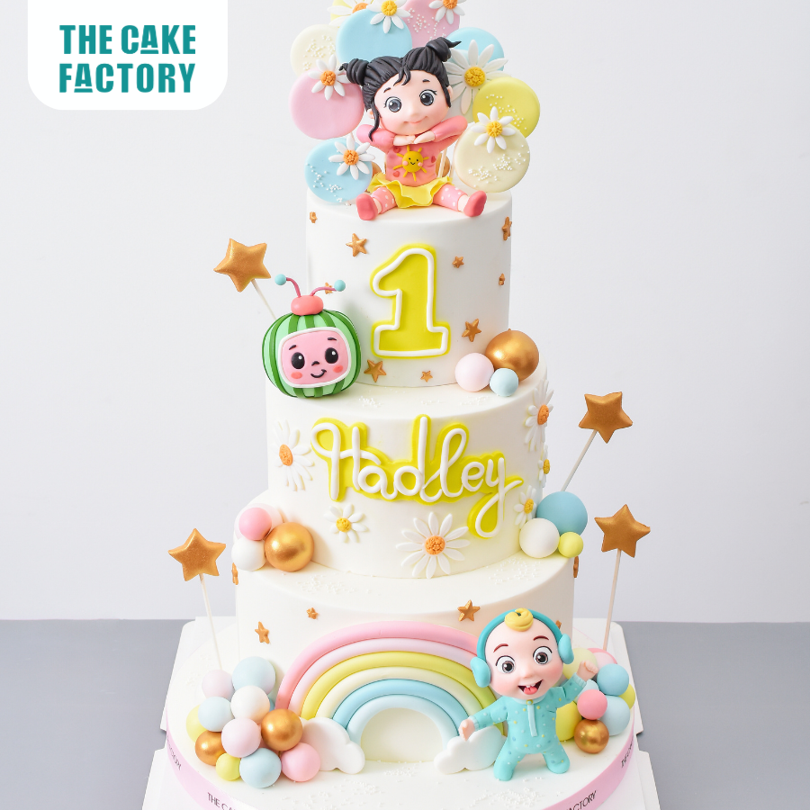  Bánh fondant tạo hình Cocomelon 