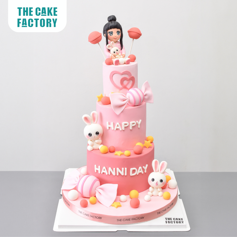  Bánh fondant tạo hình kẹo ngọt Hanni 