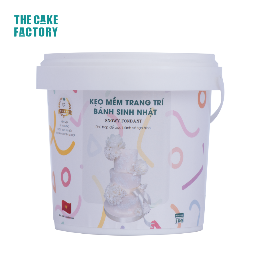  Nguyên liệu kẹo mềm trang trí Snowy Fondant 