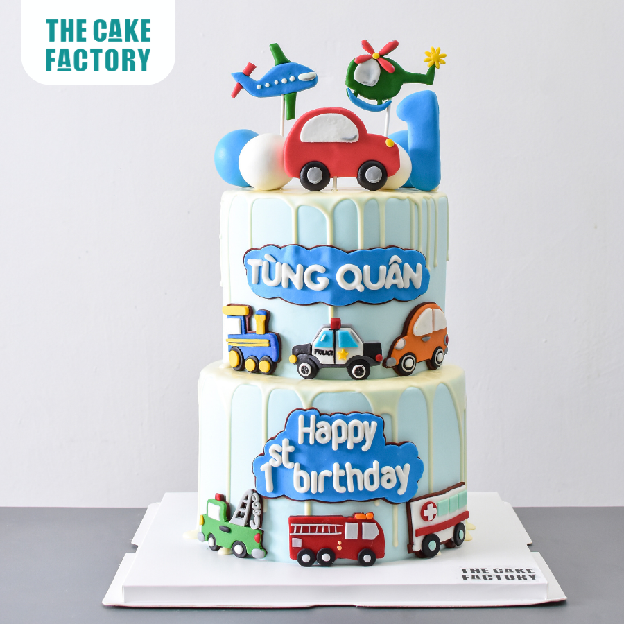  Bánh fondant chủ đề xe 