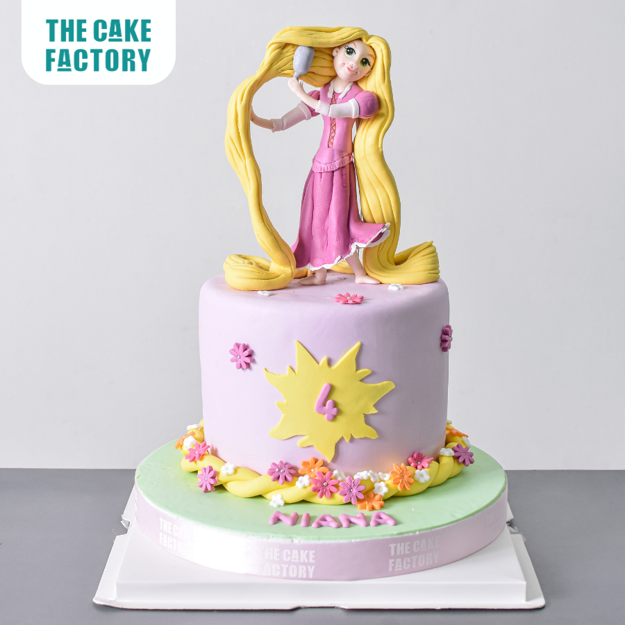  Bánh fondant công chúa tóc mây Tangled 