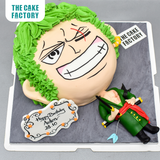  Bánh fondant nhân vật Zoro One Piece 