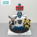  Bánh fondant tạo hình robot biến hình Transformers 