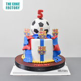  Bánh fondant tạo hình chủ đề bóng đá đội Barcelona 