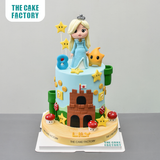  Bánh fondant tạo hình chủ đề Mario - công chúa Rosalina 