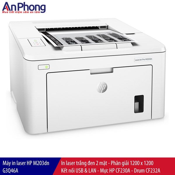 Máy in laser HP LaserJet Pro M203dn G3Q46A