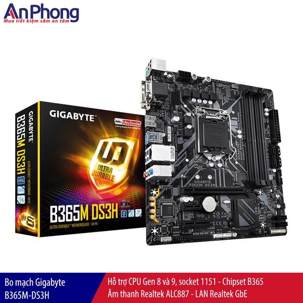 Bo mạch chính Gigabyte B365M-DS3H