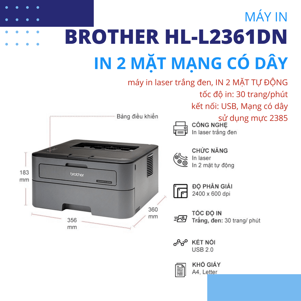 Máy in laser Brother HL-L2361DN