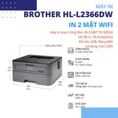 Máy in laser Brother HL-L2366DW