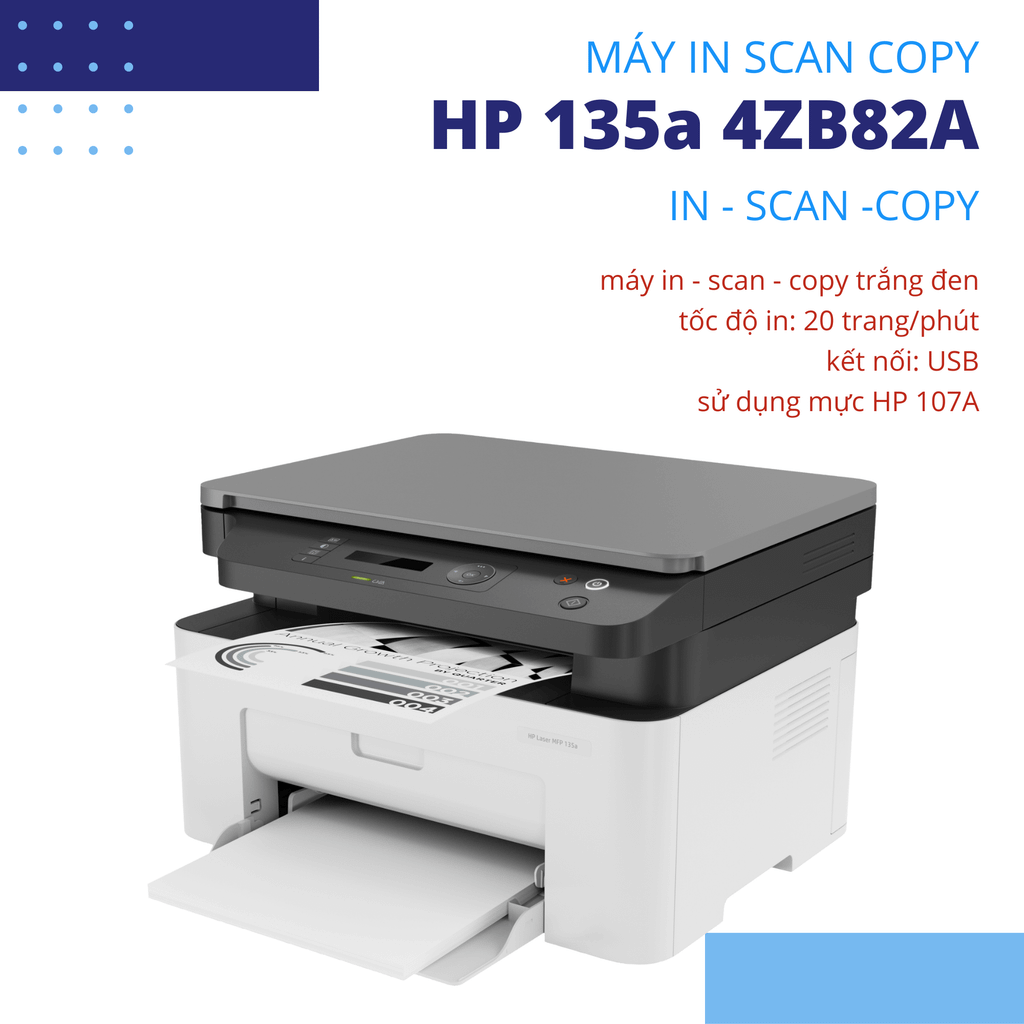 Máy in laser đa năng HP 135a 4ZB82A