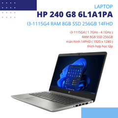 Laptop HP 240 G8 i3-1115G 8GB 256GB W11 6L1A1PA