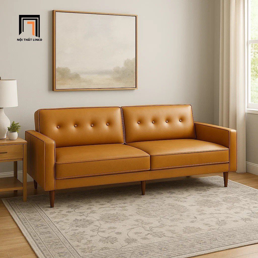 Ghế sofa giường gấp gọn GB75 Calisa 2m da Pu cho văn phòng