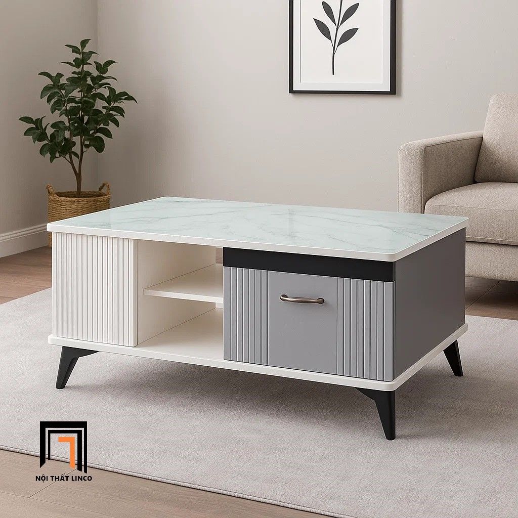 Bàn trà phòng khách giá rẻ BTPK92 Astoria 1m x 50 chữ nhật