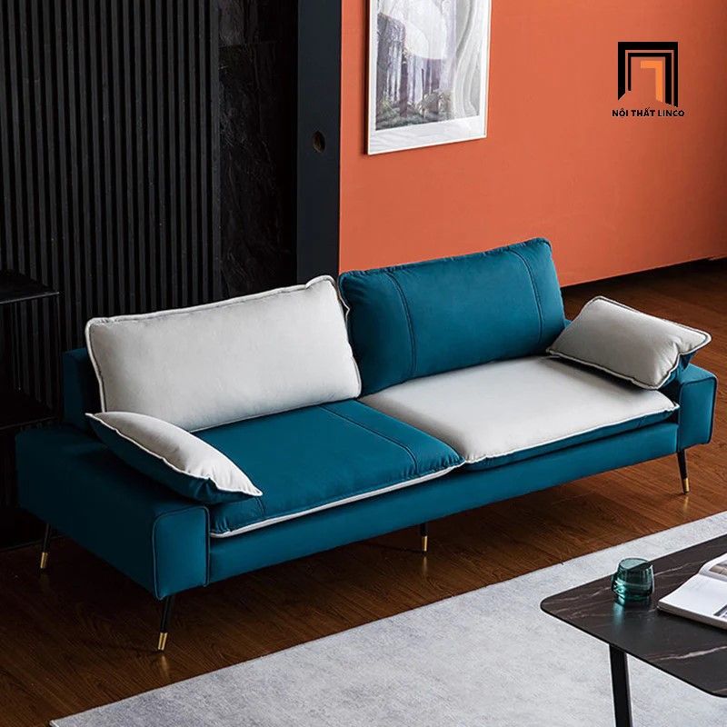 Ghế sofa văng hiện đại BT153 Faux 2m2 cho chung cư hiện đại