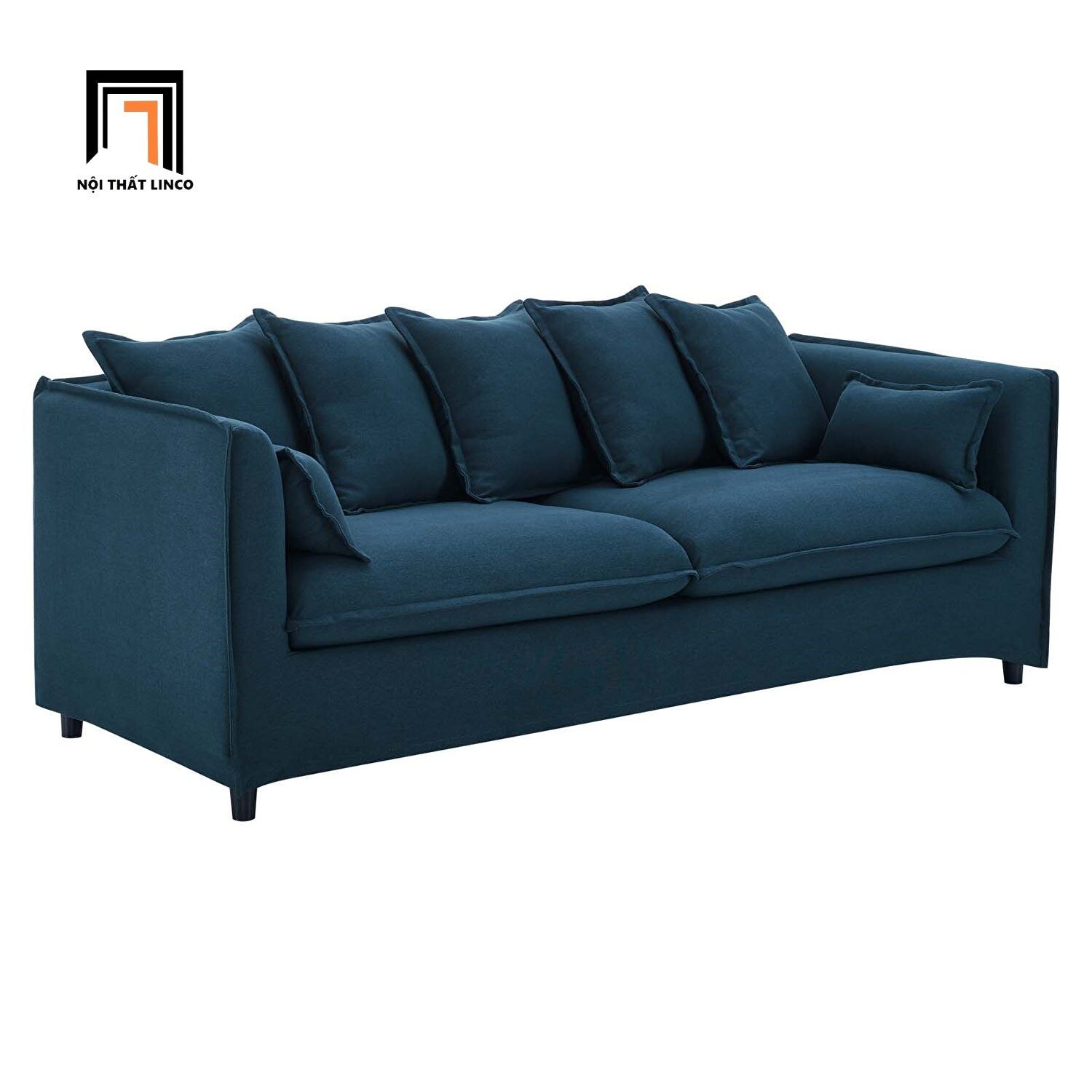 Ghế sofa băng nhỏ dài 1m9 BT109 Azure màu xám trắng
