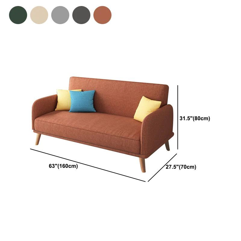 Ghế sofa bed giường nằm nhỏ GB64 Bowdon dài 1m6 màu carrot