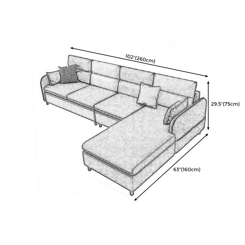 Bộ ghế sofa góc da simili GT83 Quanu 2m6 x 1m6 phối màu