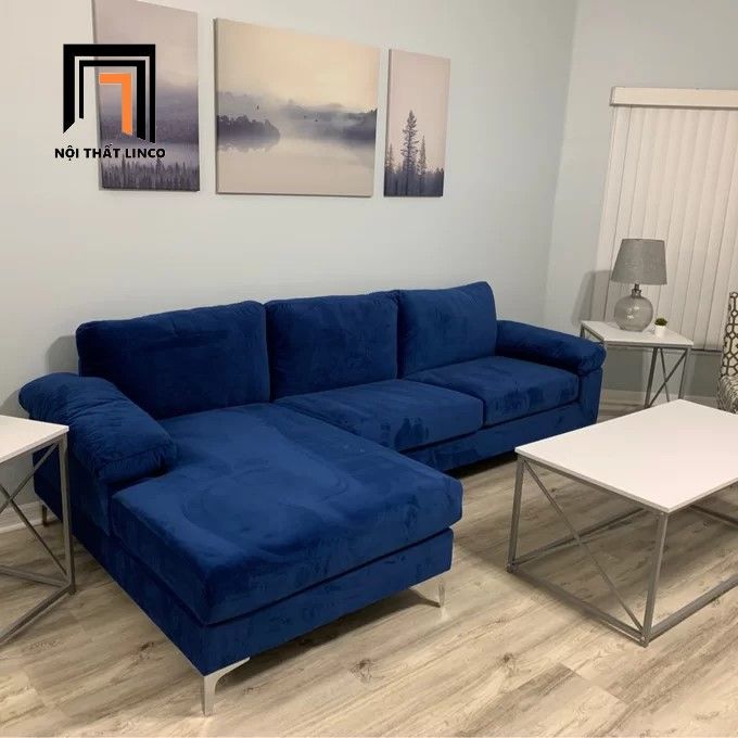 Bộ ghế sofa chữ L 2m4 x 1m6 GT4 Ettal phòng khách sang trọng