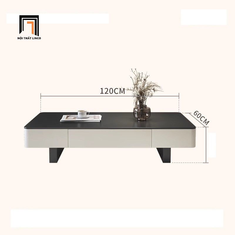 Bàn trà phòng khách hiện đại 1m2 x 60 BSF39 Sucade ván gỗ