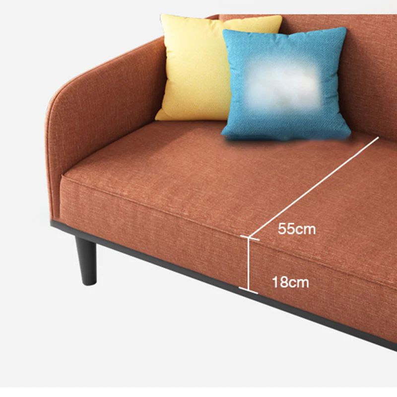 Ghế sofa bed giường nằm nhỏ GB64 Bowdon dài 1m6 màu carrot