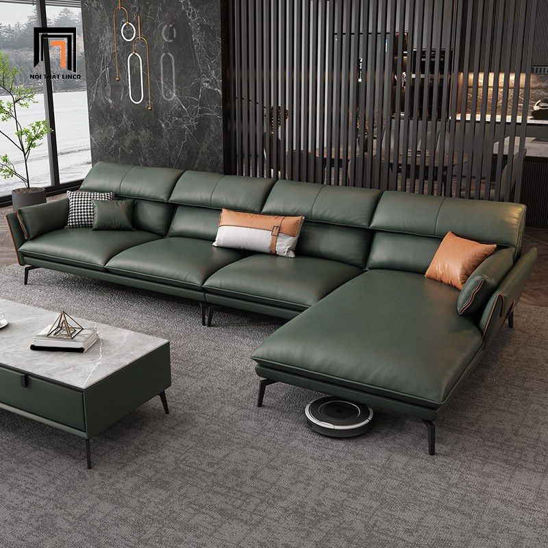 Ghế sofa góc chữ L hiện đại GT220 Elsin 3m x 1m6 da giả Pu