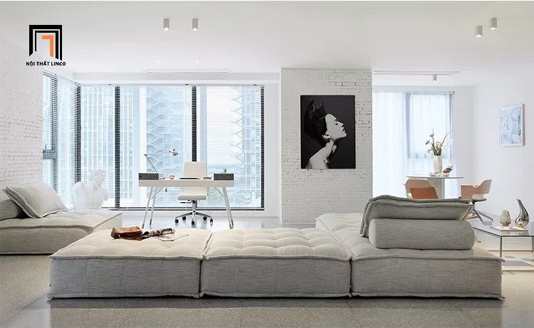 Bộ ghế sofa góc GT20 BTB nhiều khối hình vuông