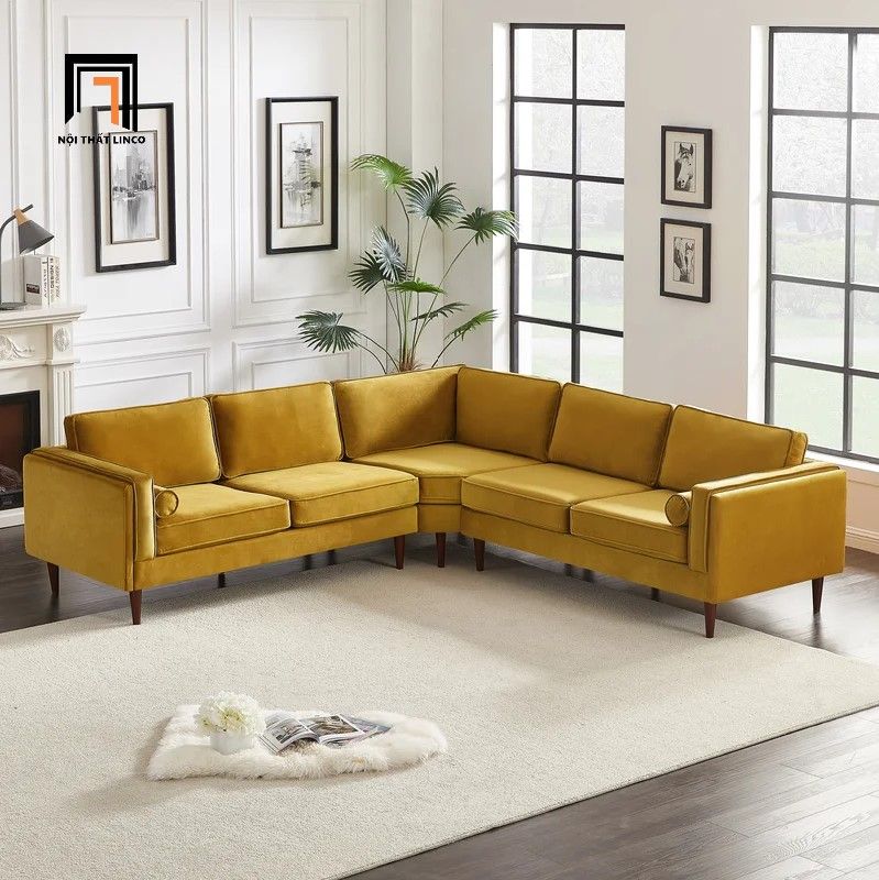 Bộ ghế sofa góc L 2m4 x 2m4 GT240 Granville phòng khách lớn