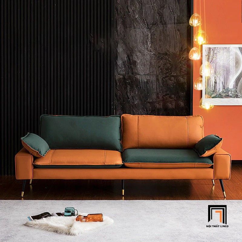 Ghế sofa văng hiện đại BT153 Faux 2m2 cho chung cư hiện đại