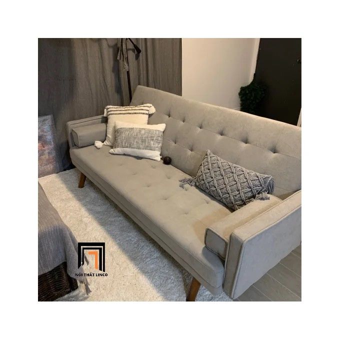 Ghế sofa giường giá rẻ dài 1m9 GB19 Mistana màu xanh dương