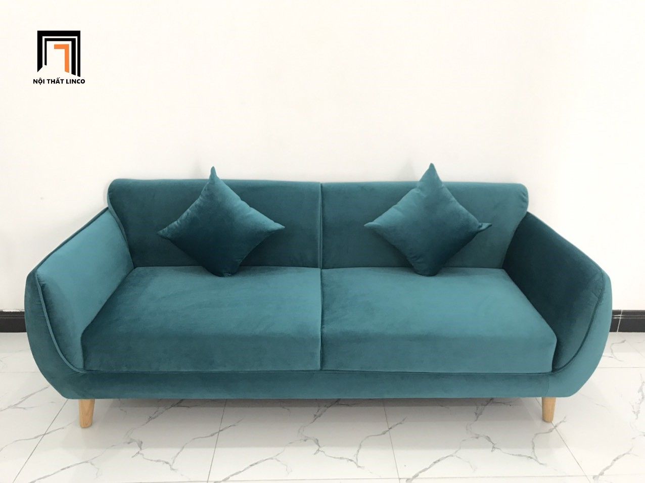 Bàn ghế sofa băng phòng khách BB 1m9 xanh lá cây giá rẻ