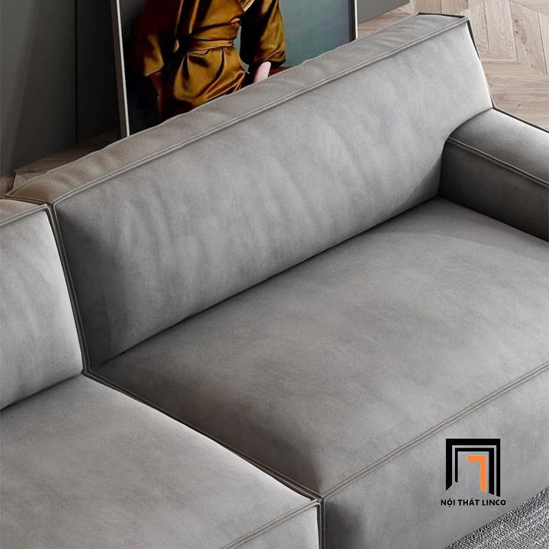 Bộ ghế sofa góc chữ L hiện đại GT148 Station 2m8 x 1m6 màu xám