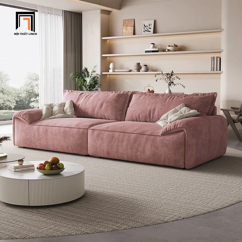 Bộ ghế sofa cao cấp cho gia đình KT85 Thompson da giả sang trọng