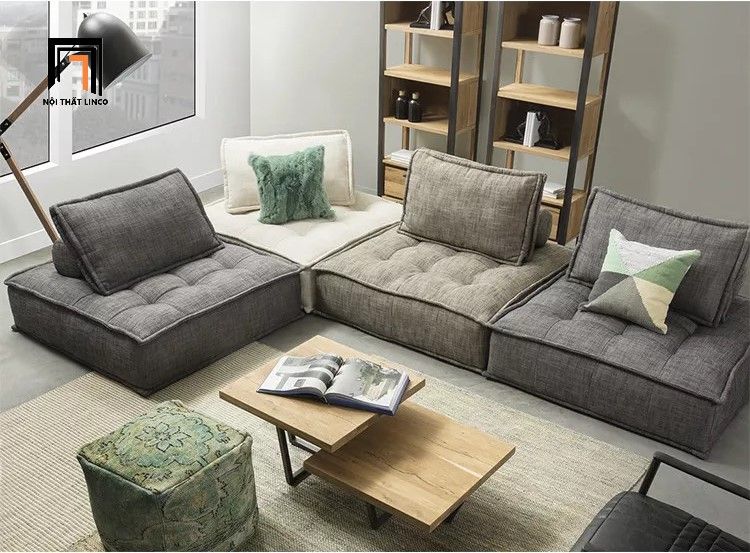 Bộ ghế sofa góc GT20 BTB nhiều khối hình vuông