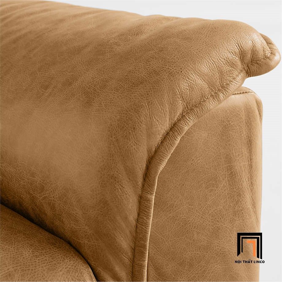 Ghế sofa băng da công nghiệp đẹp BT311 Wythe 1m9 sang trọng