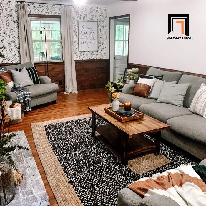 Bộ ghế sofa phòng khách gia đình KT13 Somerville sang trọng