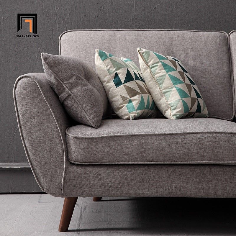 Sofa băng hiện đại màu kem BT62 Dropy dài 2m2 3 nệm ngồi