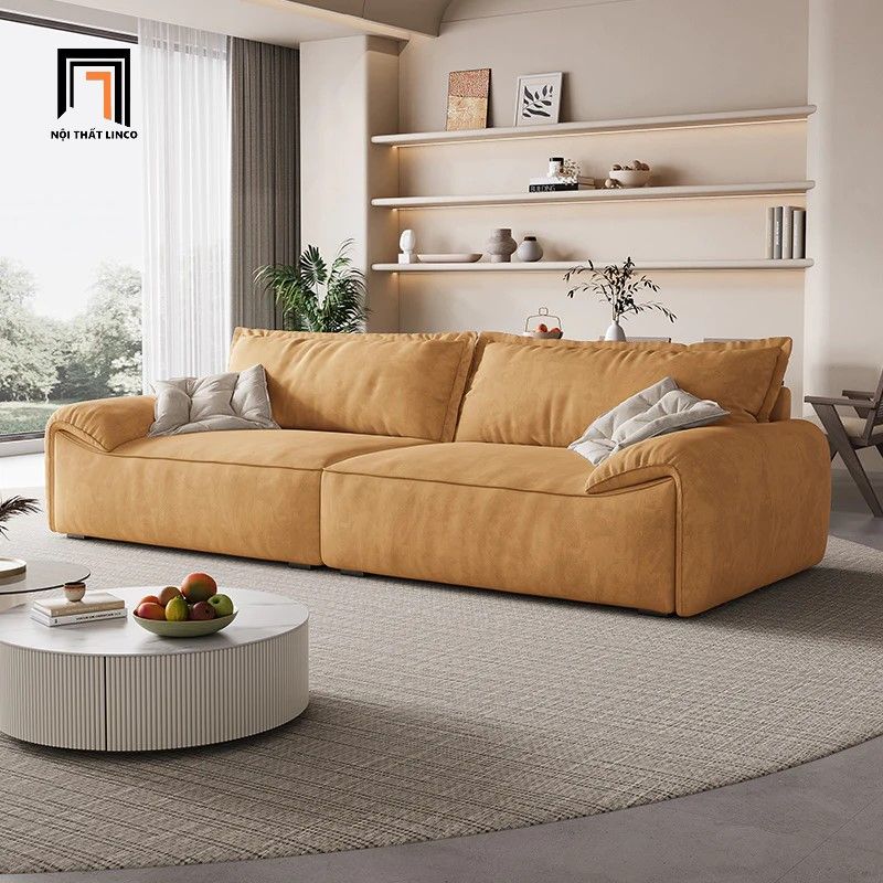 Bộ ghế sofa cao cấp cho gia đình KT85 Thompson da giả sang trọng