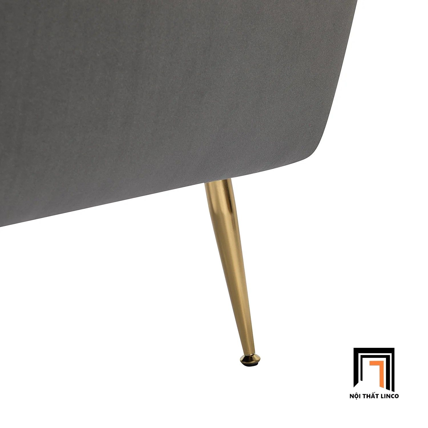 Ghế sofa đơn sang trọng DT4 Toulouse vải nhung cho shop tiệm