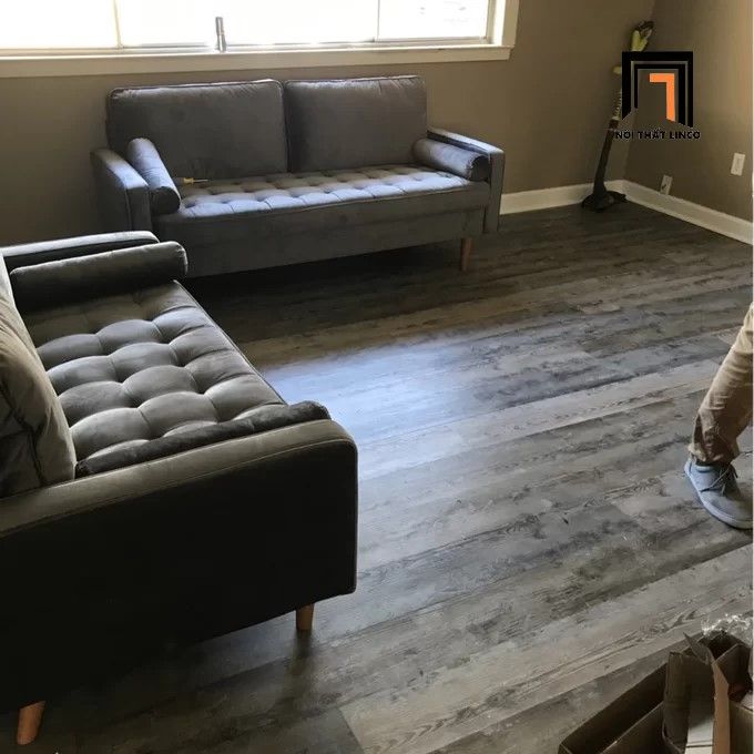 Bộ ghế sofa phòng khách gia đình KT1 Clovis vải nhung giá rẻ