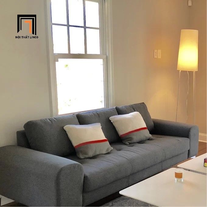Ghế sofa văng dài BT39 Glenn thư giãn dài 2m xám ghi