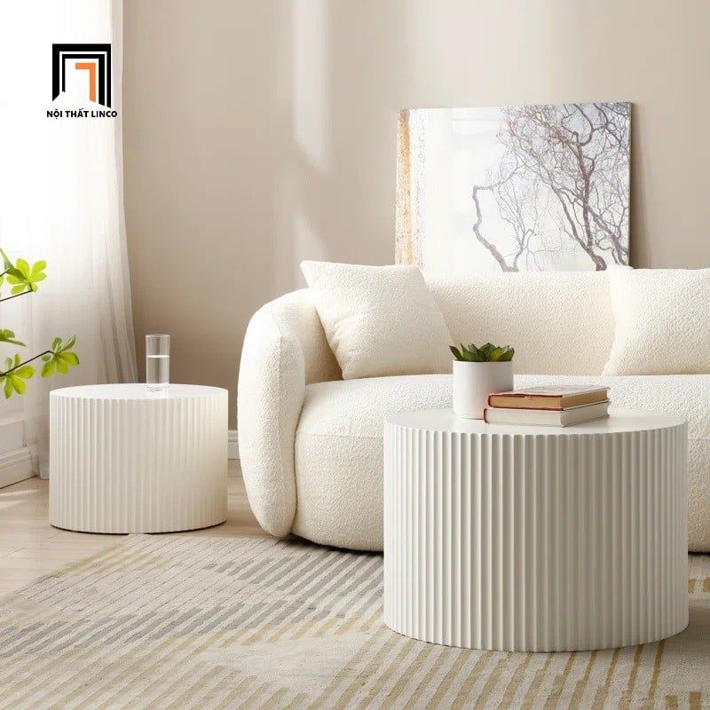 Cặp bàn trà mặt đá xinh xắn BSF57 Blayne cho sảnh chờ nhỏ
